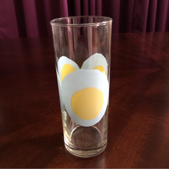 Grouping of 8 Glasses - 5 Green Tinted & 3 Clear w/Blue & Yellow Circles Around - Picture 5 of 5